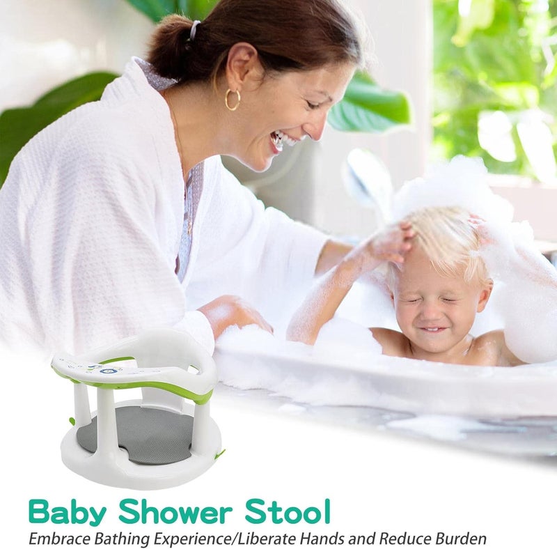 woobles Bath Seat Baby Bath Chair Smooth Safe Baby Shower Chairs With Backrest & Suction Cups For Tub Sitting Up, Non-slip And Comfortable Toddler Bathtub Seat For 6-18 Months Old Babies Infants - Image 3